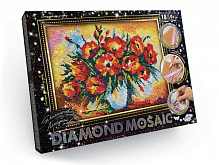 Набор для творчества Danko Toys Бриллиантовая живопись DIAMOND MOSAIC А4 с.2 №4 Маки DM-03-04