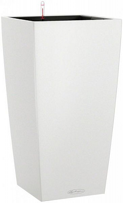 Вазон пластиковий Lechuza Cubico Color 30 квадратний 50,4л білий (13130)