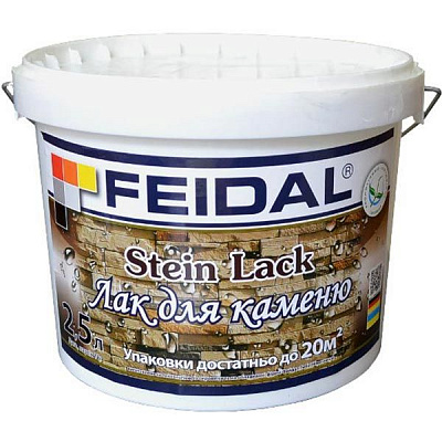 Лак для каменю Stein Lack Feidal шовковистий мат 1 л прозорий