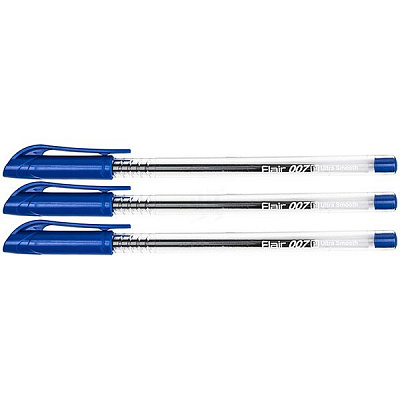 Набор ручек шариковых Flair Ultra 007 3 шт. синие 