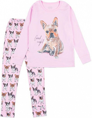 Пижама детская Фламинго Собачки р.146 сиреневый 240-222-13 