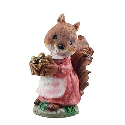Фигура садовая Decoline Белка девочка с орехами