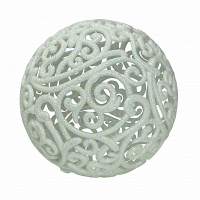 Елочная игрушка Куля ажурна d 8 см 