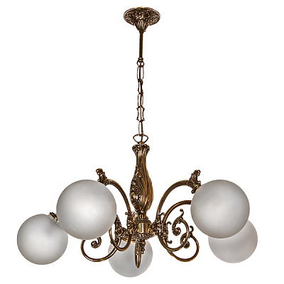 Люстра НСБ 21-5х60-051 латунь