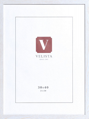 Рамка для фото Velista 15W-6003v 1 фото 30х40 см белый 