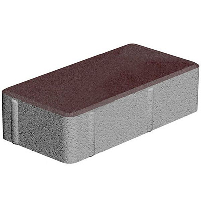 Тротуарна плитка Золотой Мандарин Цегла коричнева 200х100х60 мм