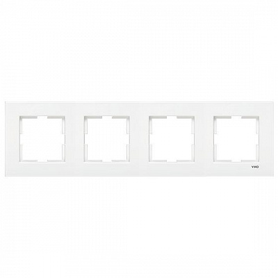Рамка чотиримісна Viko Karre горизонтальна білий 90960203