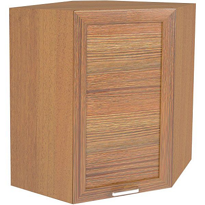 Шкаф верхний угловой МС Дуб родос ВУФ 60/72/60 орех лесной рамочный Грейд