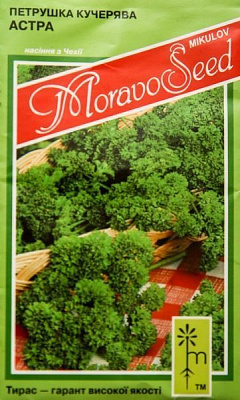 Семена MoravoSeeds петрушка кучерявая Астра 3 г
