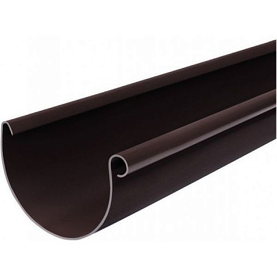 Желоб водосточный Bryza 125 мм 3 м коричневый 