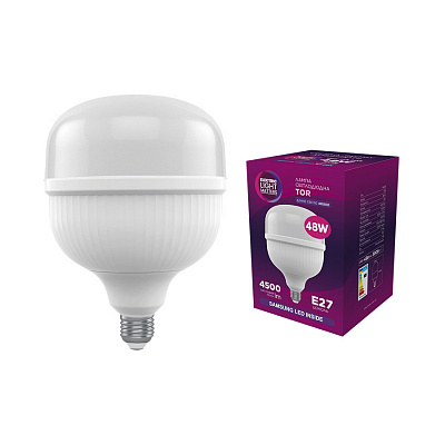 Лампа світлодіодна ELM 48 Вт Globe E27 220 В 4000 К 18-0200