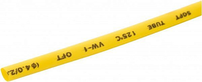 Трубка термоусаджувальна E.NEXT (e.termo.stand.4/2.yellow) жовта поліолефін