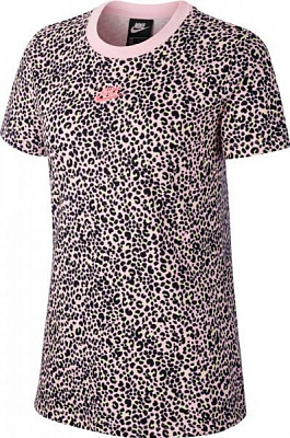 Футболка Nike W NSW AOP PRNT PACK SS TEE CW2500-654 XS розовый