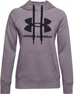 Джемпер Under Armour RIVAL FLEECE LOGO HOODIE 1356318-585 р. S фиолетовый