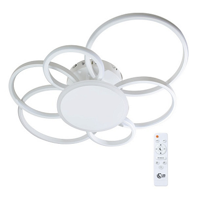 Светильник светодиодный LED CONCEPT Sutton R 6 с пультом ДУ 140 Вт белый 2800-6000-RGB К 