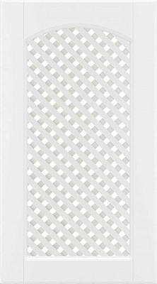 Фасад для кухни Грейд-Плюс Прованс белый гладкий №383 713x396 ВТ левый