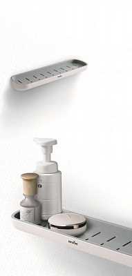 Полка для ванной MVM ВР-18 white/grey 