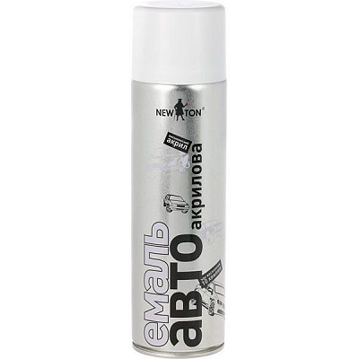 Автоемаль акрилова універсальна New Ton 400 мл 9010 Біла глянцева