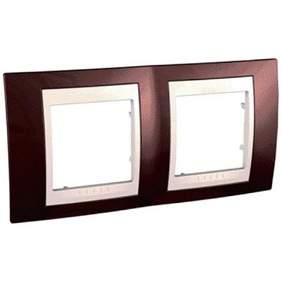 Рамка Unica MGU6.004.551 хамелеон терракотовый/ бежевый