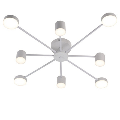 Люстра світлодіодна Victoria Lighting з пультом д/к 77 Вт білий Otis/PL8 white