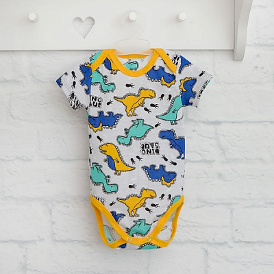 Боді дитяче для хлопчика Blanka Діно р.68 сірий 110295