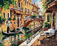 Картина за номерами Венеційський спокій art selena ua 40x50 см Ideyka KHO3661