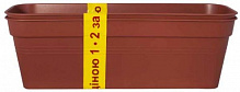 Ящик балконный Алеана Глория 50x18см. комплект 2 шт. теракот прямоугольный 9л терракот (115091) 