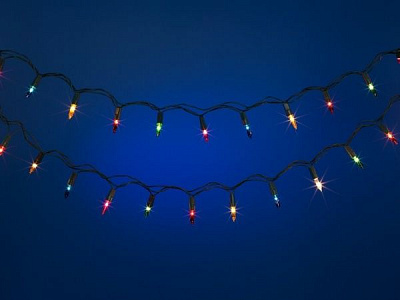 Декоративная гирлянда Джаз Лайт RB-DL050-RGB-E встроенный светодиод (LED) 50 ламп 7,5 м