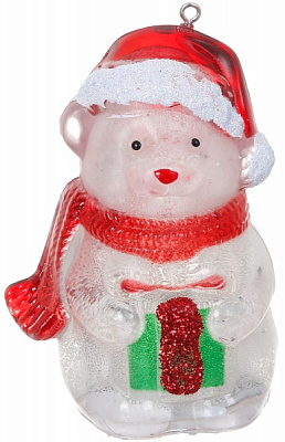 Декоративная фигура новогодняя с подсветкой 4х4х7,5 см в ассортименте встроенный светодиод (LED) 7,5 см 