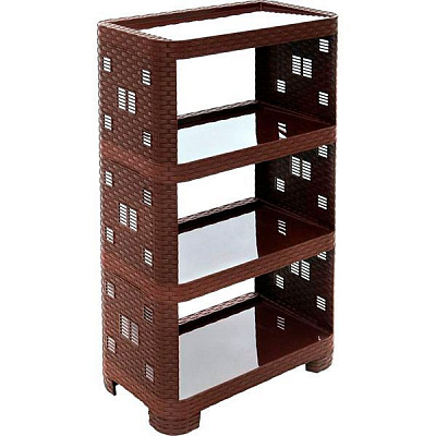 Етажерка Тарлев Ротанг 830x520x300 мм коричневий