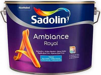 Краска акриловая Sadolin Ambiance Royal BW глубокий мат белый 10л