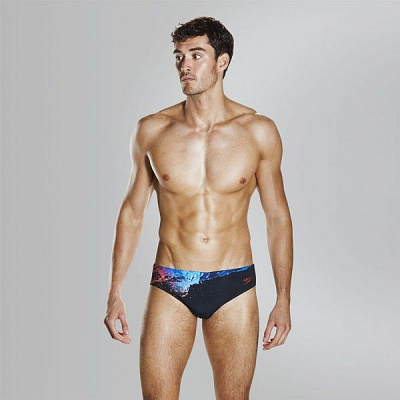 Плавки Speedo Placement Digital 7cm Brief 8-09739C193 р.32 черный