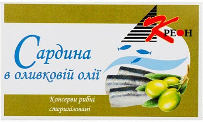 Сардини ТМ Креон в оливковій олії 125