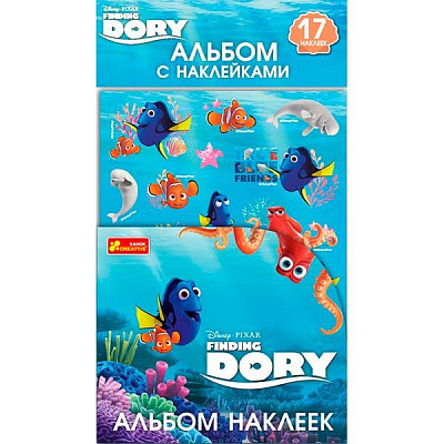 Альбом с наклейками Видавництво Ранок Рыбка Дори 13176014Р