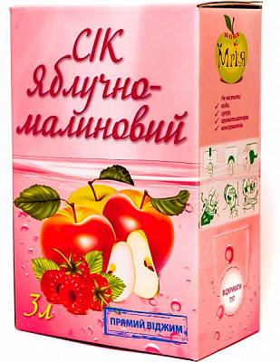 Сок Нова Мрія яблучно-малиновый 3 л 