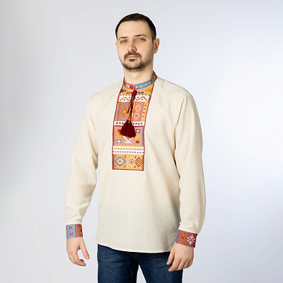 Вышиванка Эдельвика 09-26/08 льняной р. XL
