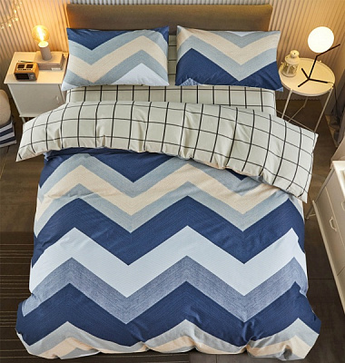 Комплект постільної білизни Gent 2 синій La Nuit