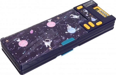 Пенал школьный Космос MBS20PC002 темно-синий