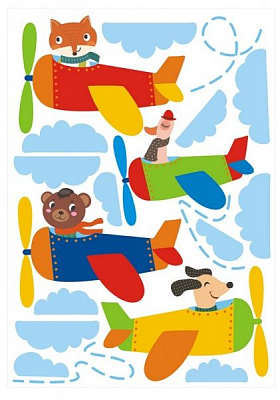 Декоративная наклейка Design stickers Самолет 29.7x42 см