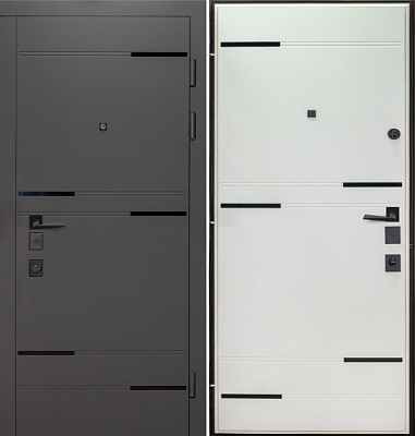 Дверь входная Булат Термо Мегаполис 528 муссонное дерево / муссонное дерево светлое 2050x850 мм правая