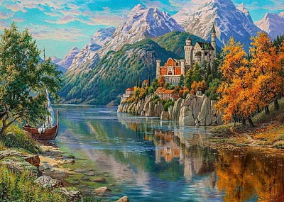 Набор со стразами на подрамнике Тишина вокруг 40x50 см GoToArt