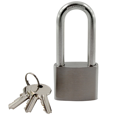 Замок навісний Comit 50 мм нержавіюча сталь 71067 відкритий (амбарний)