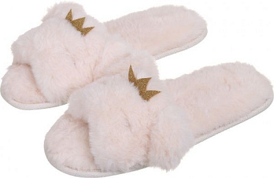 Капці домашні La Nuit Королева р. 36-37 айворі