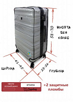 Чехол для чемодана М прозрачный 