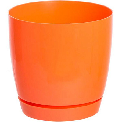 Вазон пластиковий Form Plastic Тоскана Кругла-11 круглий 0,8л помаранчевий (0740-003)