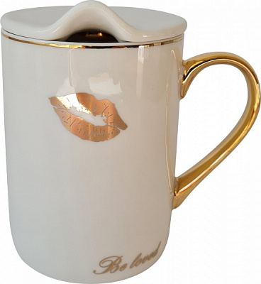 Чашка с крышкой Good Time White 350 мл A0520-JZ20S13W Astera