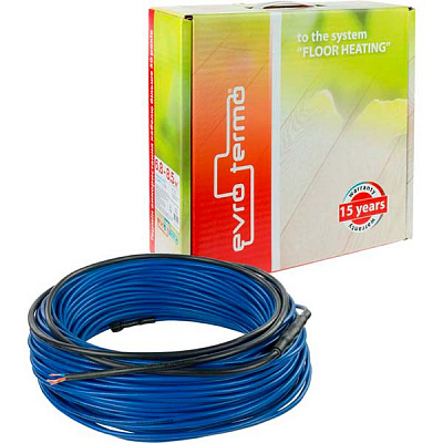 Нагревательный кабель Evro-Termo 6,8–8,5 кв.м