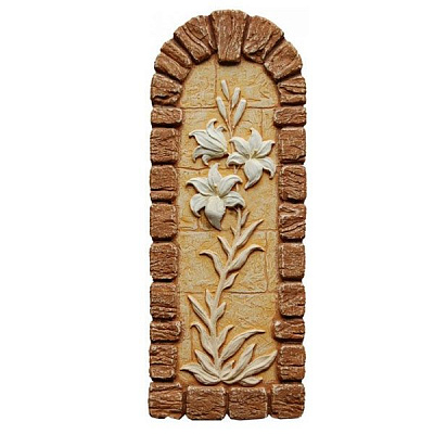 Декор гипсовый Лилия бронза