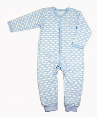 Комбінезон для хлопчика Маленькие люди Хмаринки р.86 світло-блакитний