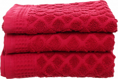 Рушник махровий Nora 40x70 см бордовий